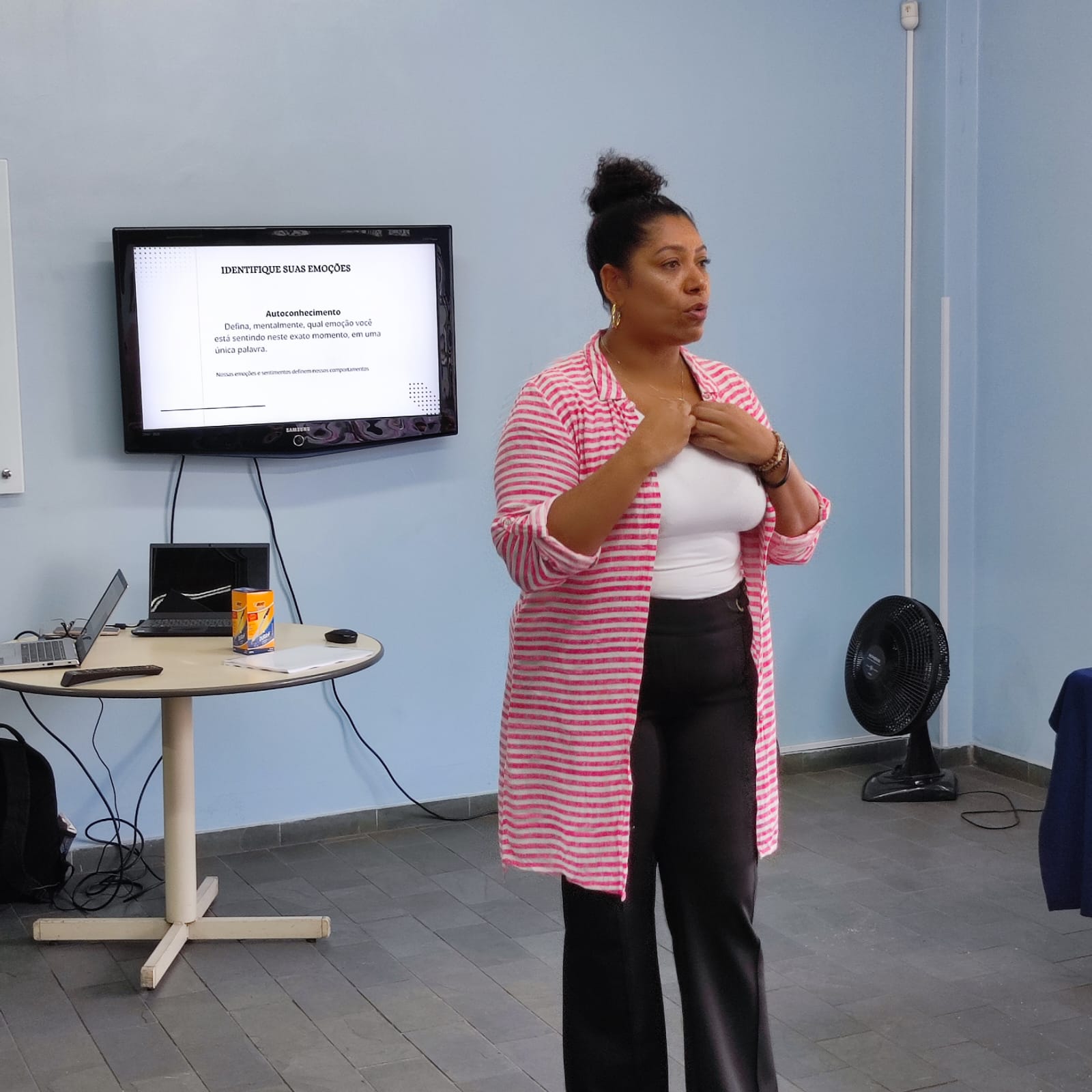 Palestrante corporativo em evento empresarial